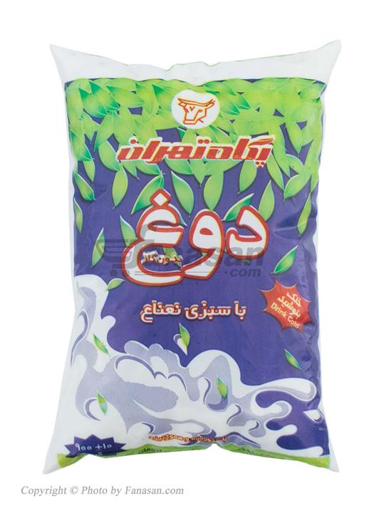 دوغ بدون گاز کیسه ای پگاه با سبزی نعناع 900 گرم